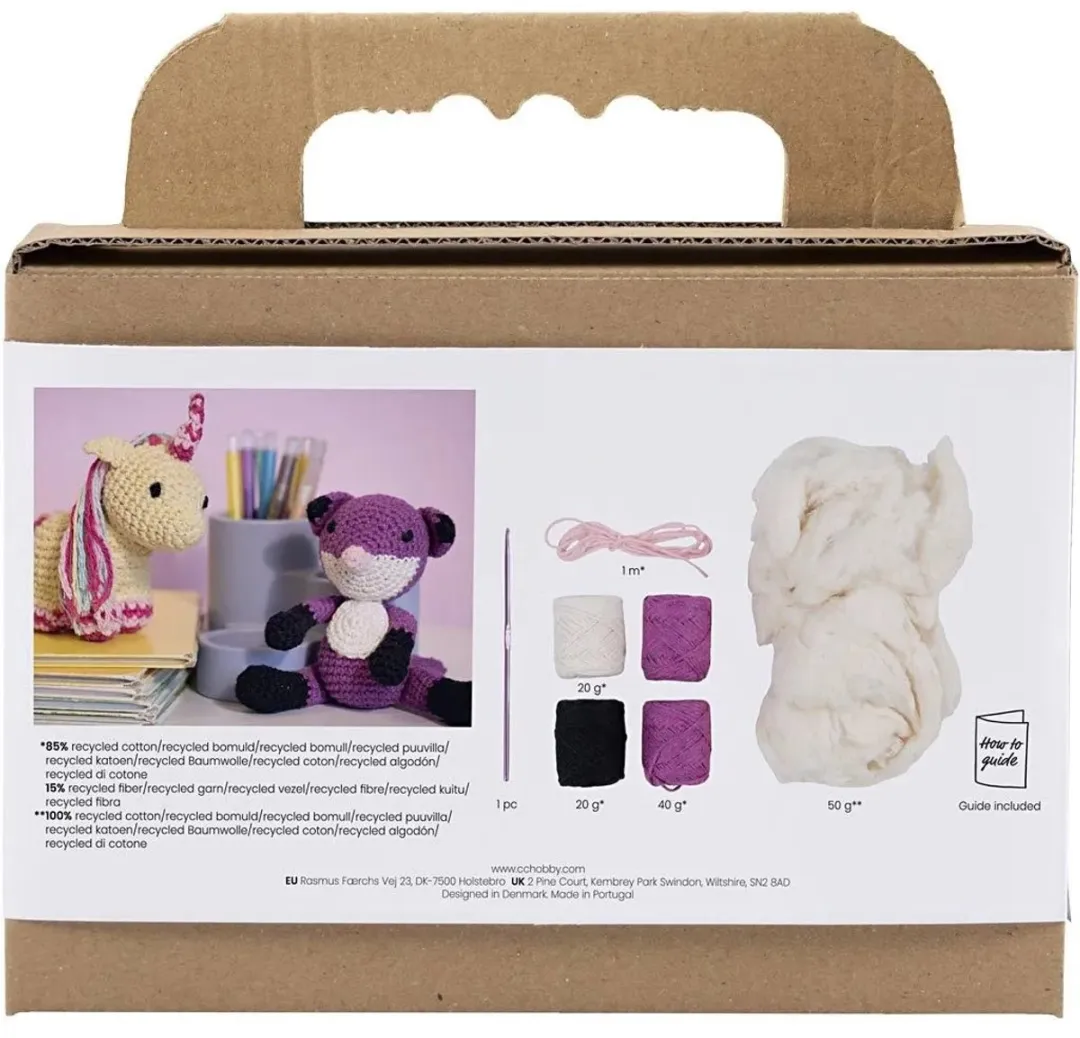 Creativ Company Haakpakket Amigurumi Vos - Zwart