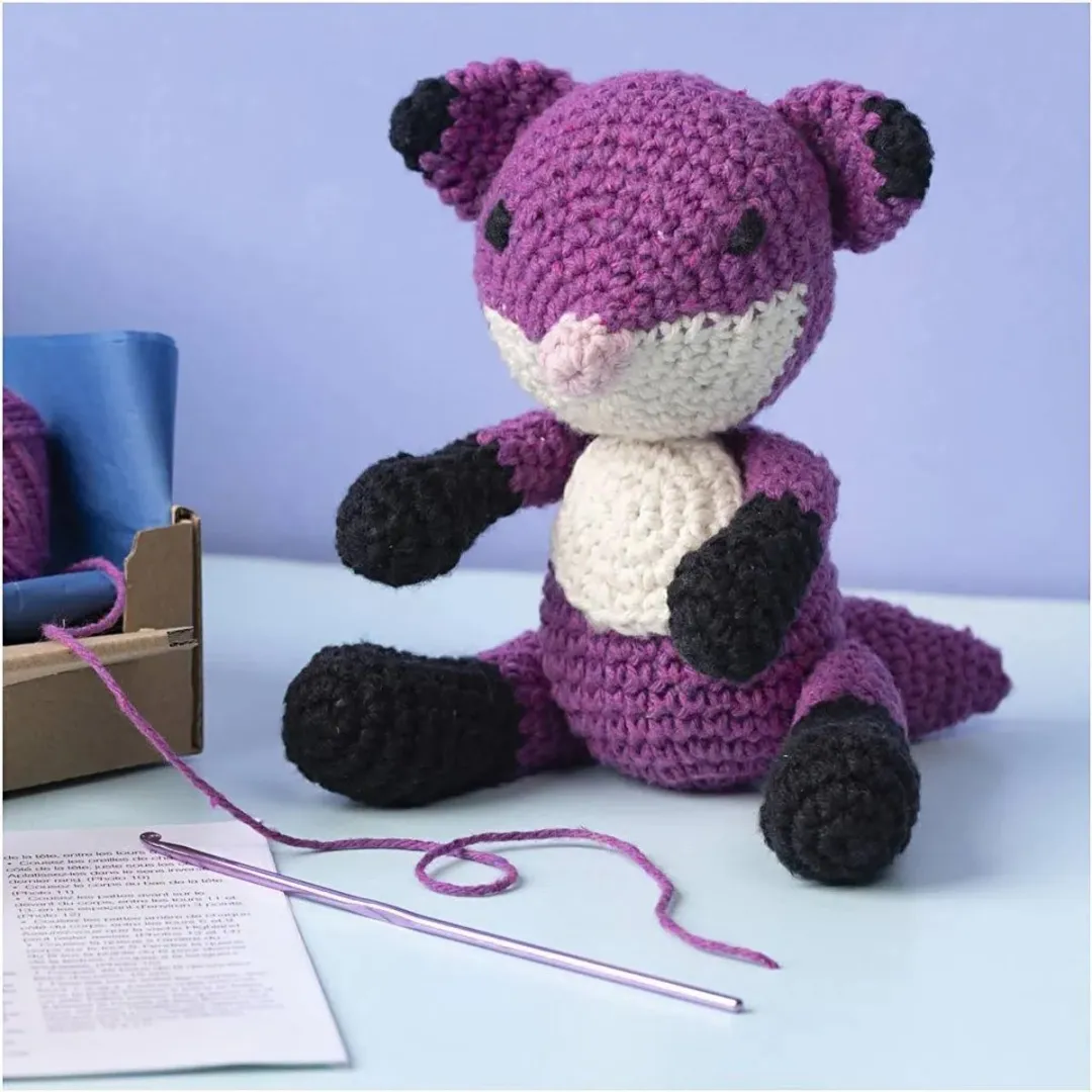 Creativ Company Haakpakket Amigurumi Vos - Zwart