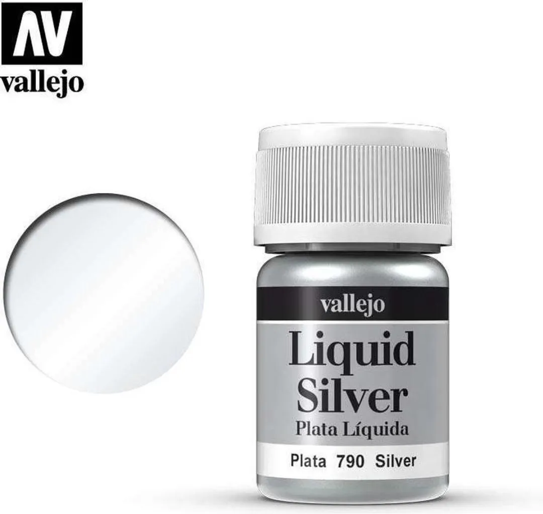 Vallejo Hobbyverf Liquid Silver 35ml
