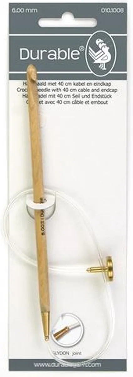 Durable Tunische Haaknaald 15cm 6mm