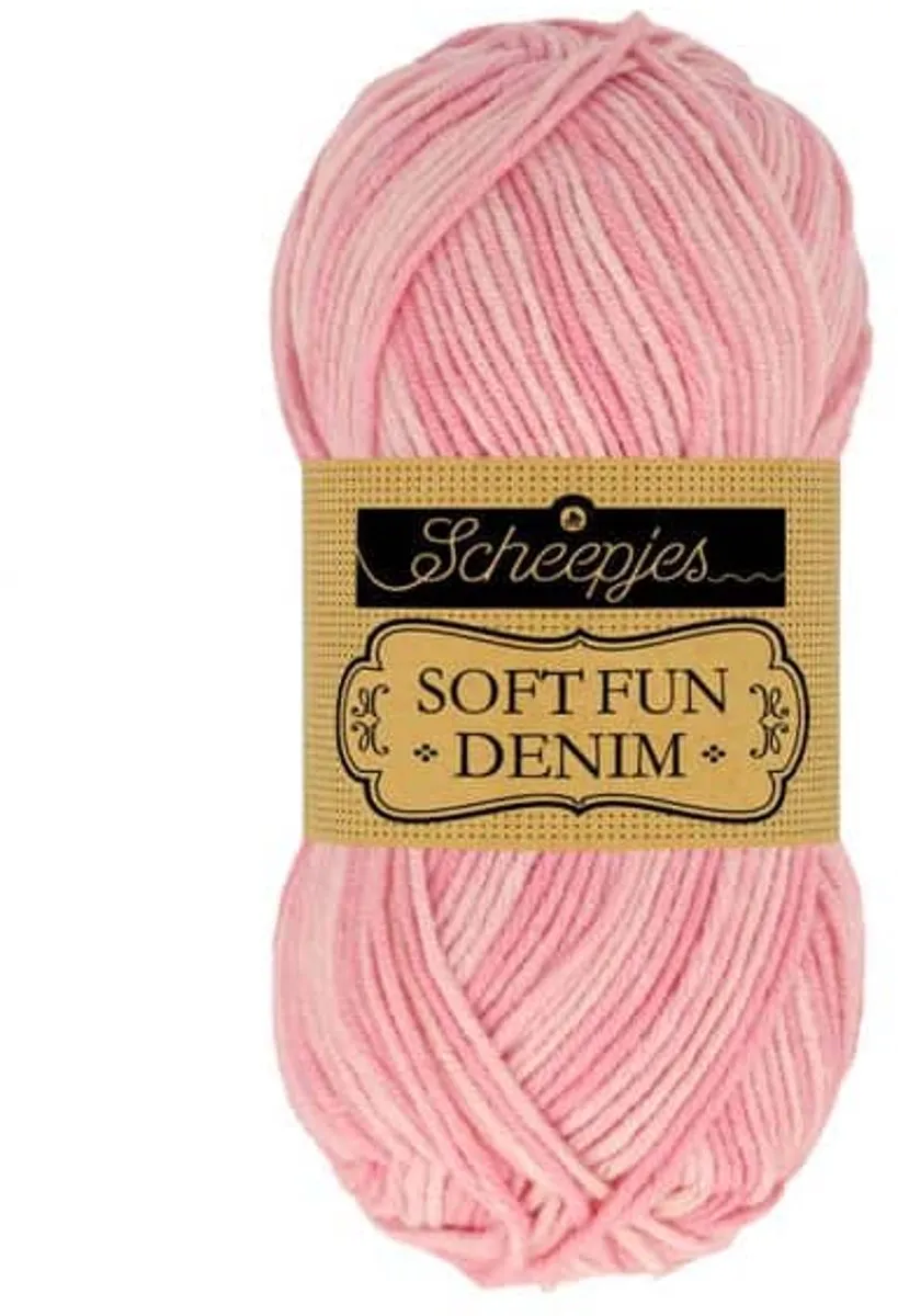Scheepjes Softfun Denim 504 Roze - 50g