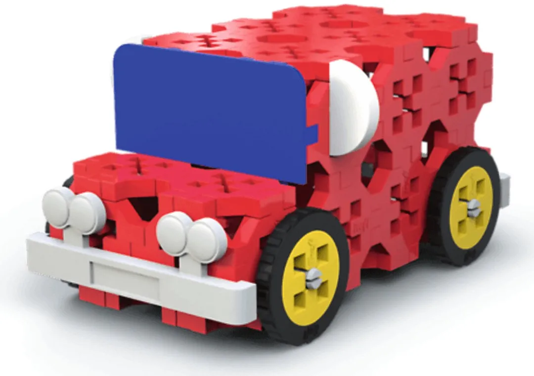 Trefl Speelgoedauto Cabriolet Bezorgbusje - 87 Onderdelen - Multicolor
