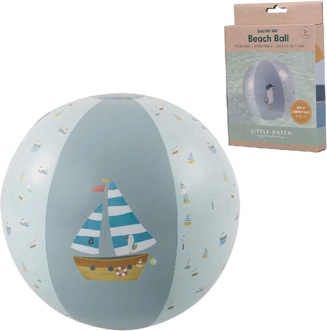 Rubo Toys Little Dutch Strandbal Sailors Bay 50cm