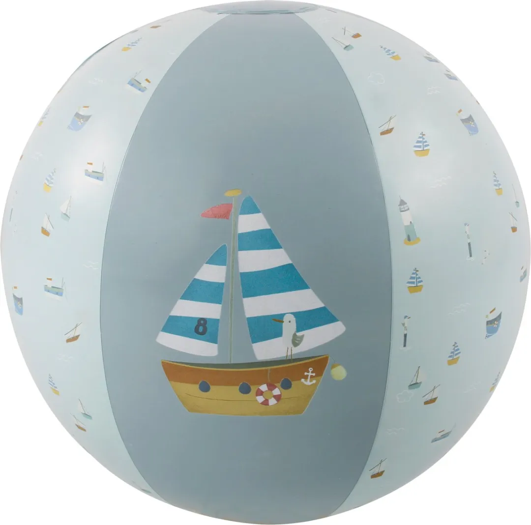 Rubo Toys Little Dutch Strandbal Sailors Bay 50cm - Blauw