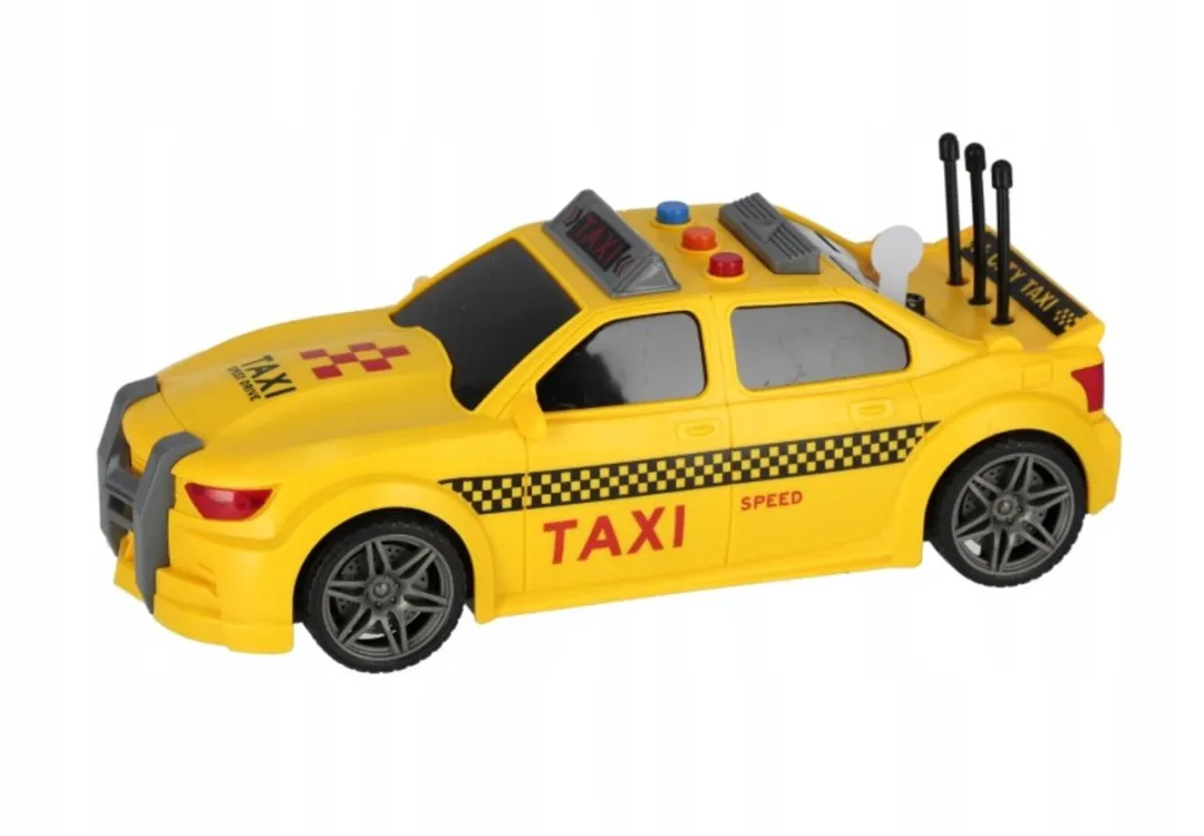 698 JIAN SHENG Toys City Taxi Speelgoedauto - Taxi geel - 3+ jaar