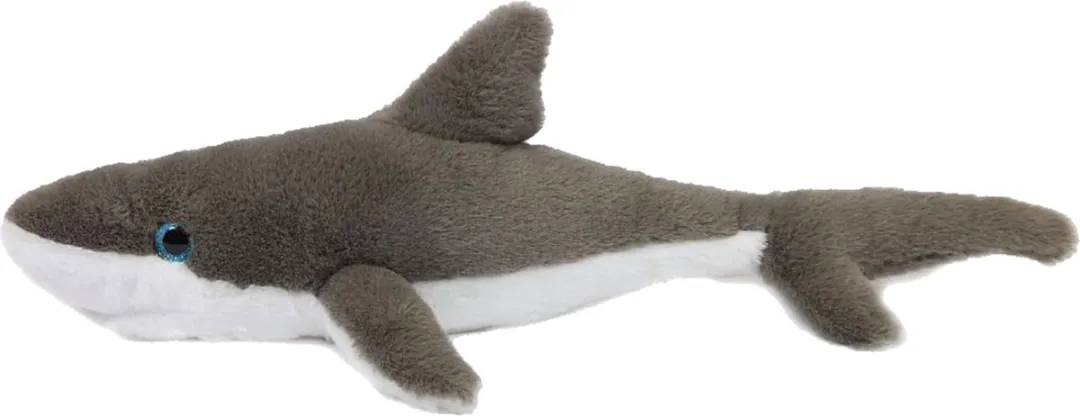 PIA Soft Toys Knuffel Witte Haai - 46 cm - Grijs