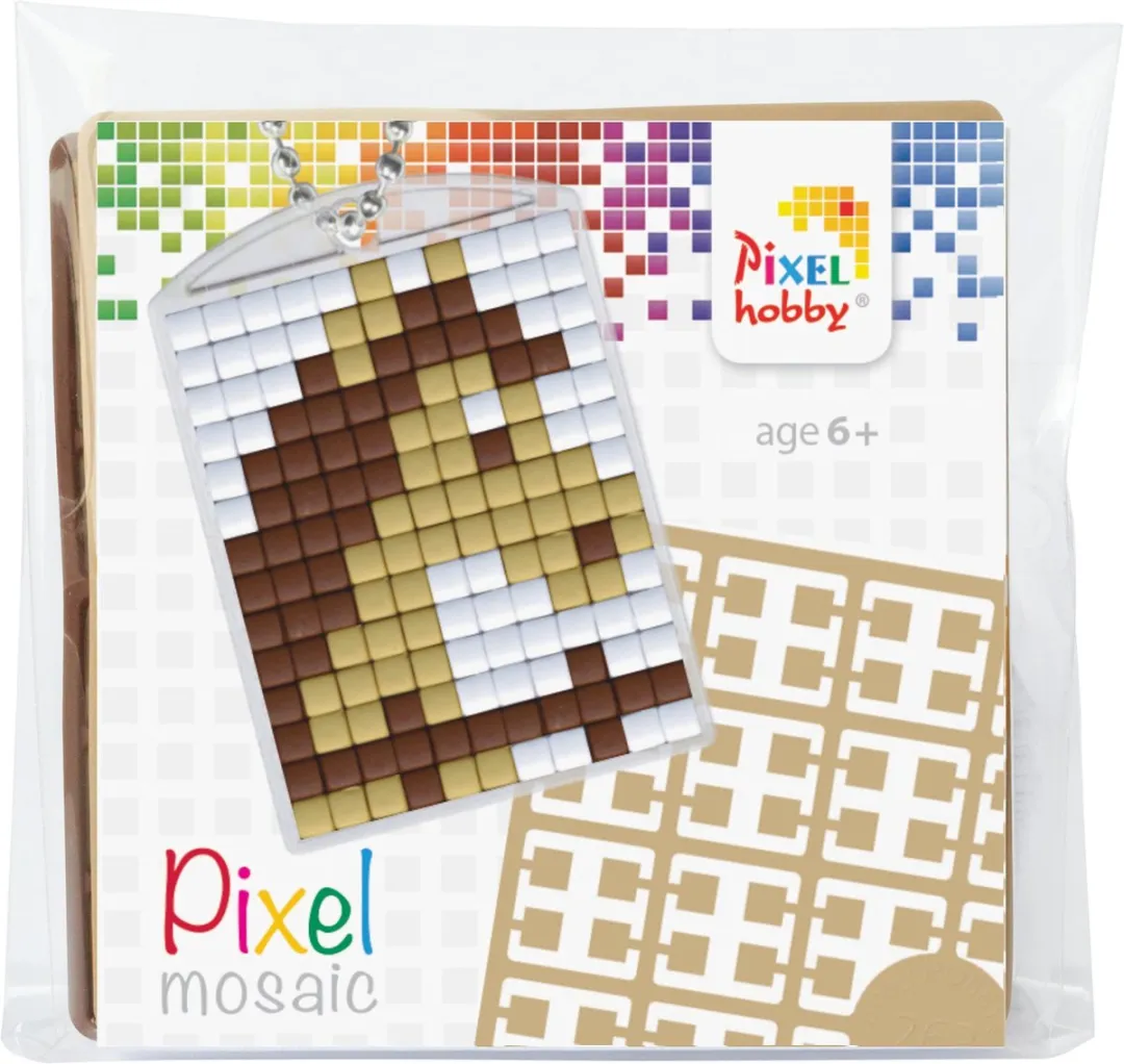 Pixelhobby Medaillon Startset Paard - Bruin/Wit