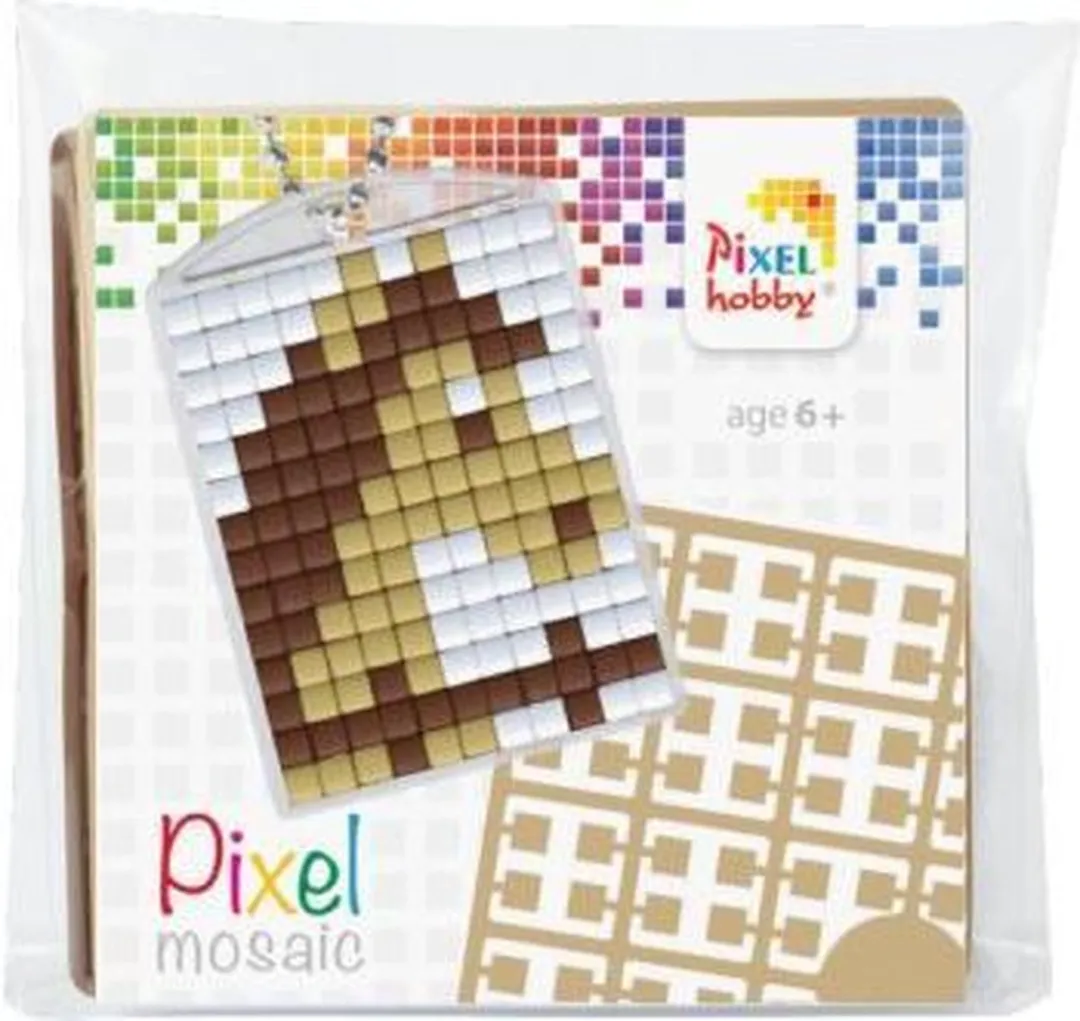 Pixelhobby Medaillon Startset Paard - Bruin/Wit