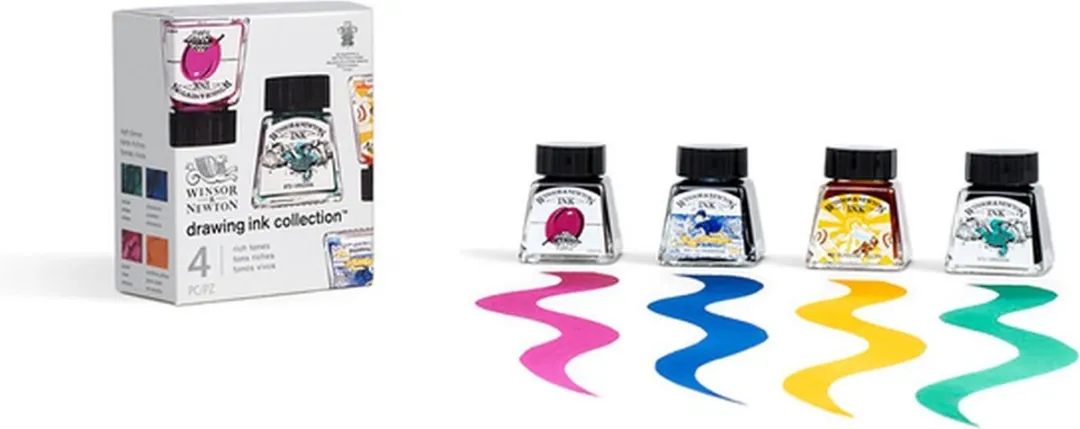 Winsor & Newton Rich Tones Tekentint Set 4x14ml