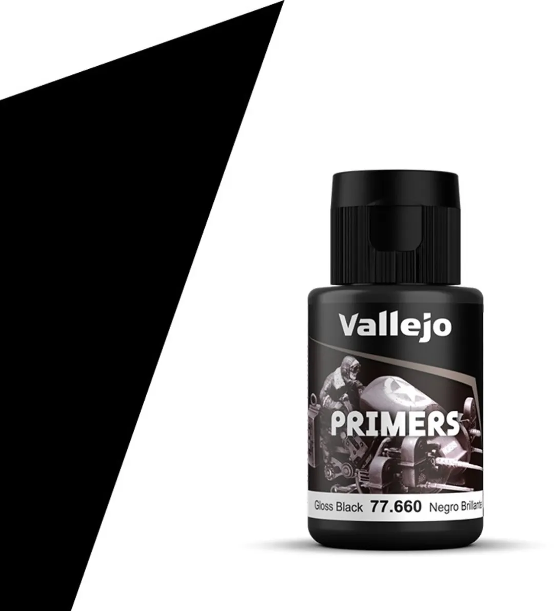 Vallejo Hobbyverf Acryl Zwart 77660 Gloss - 32ml