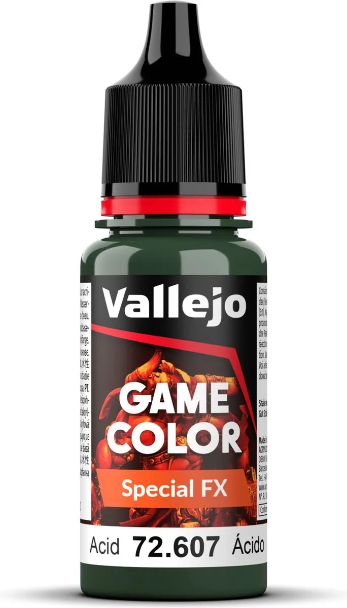 Vallejo Hobbyverf Acryl 72607 Acid
