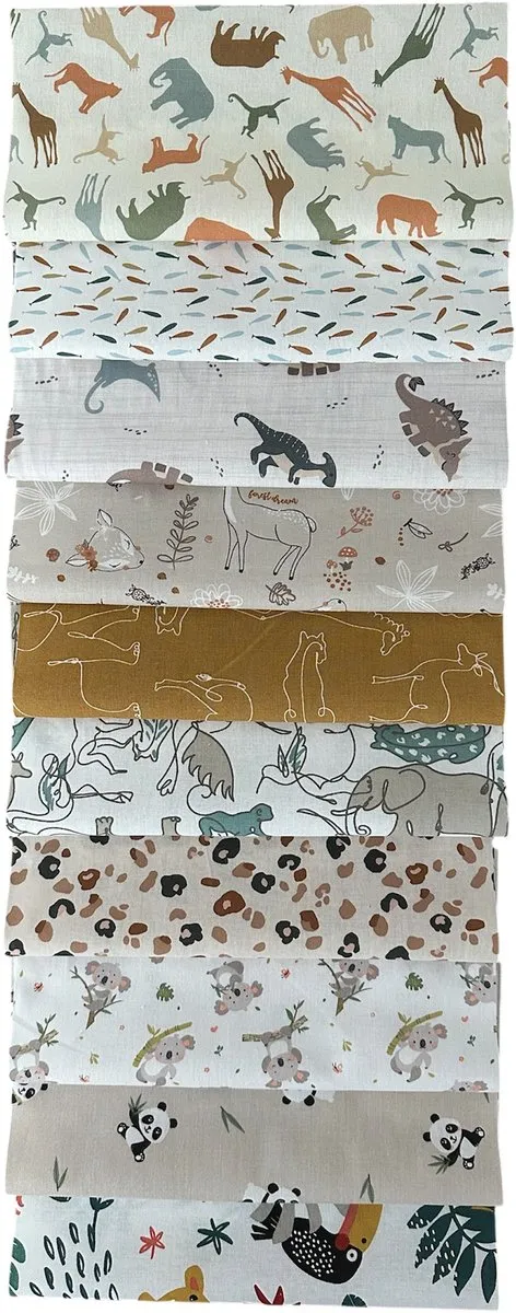 BINK Bedding Quilt Patchwork Dieren 25x25cm