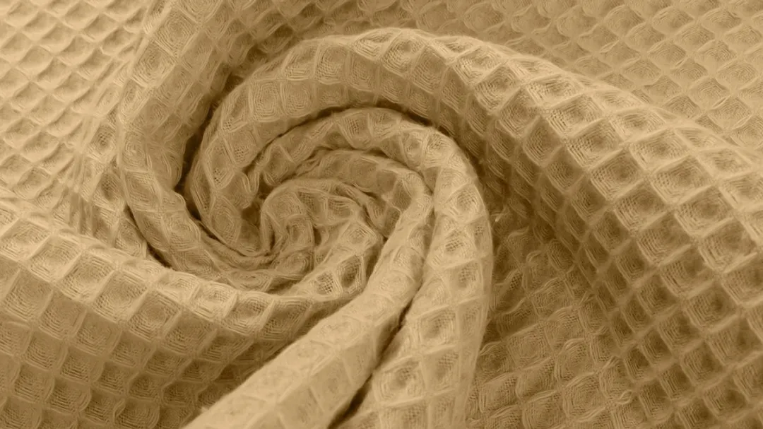 BINK Bedding Katoen Wafelstof Beige per meter