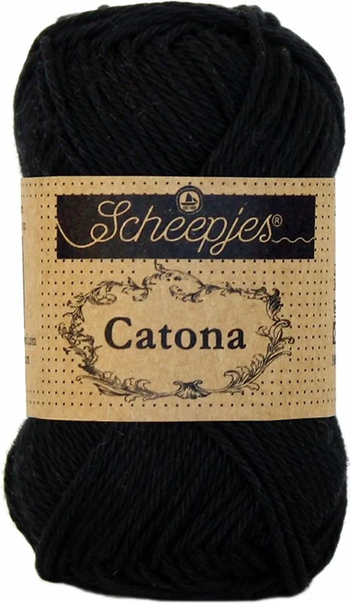 Scheepjes Catona 25g - Jet Black