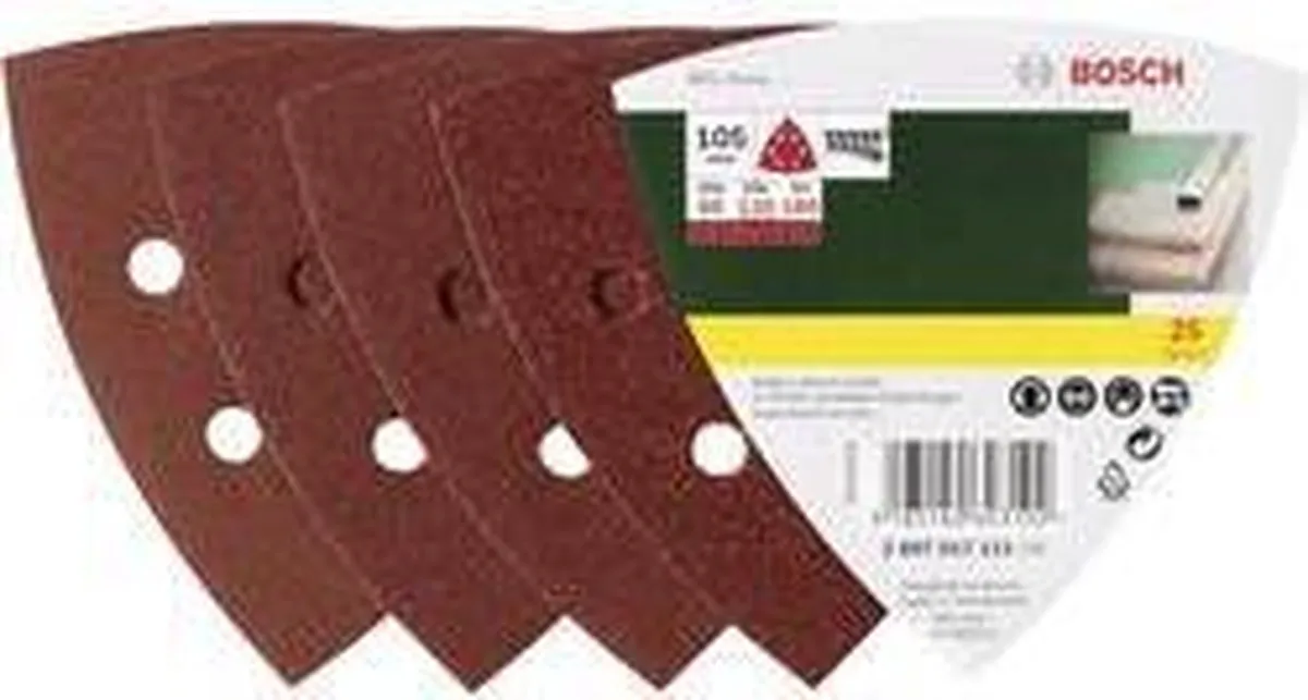 Bosch Schuurbladenset - 25-delig - 105 mm (korrel 180)