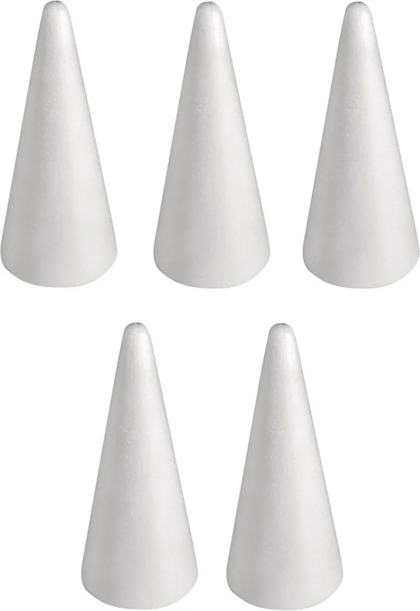 Rayher Piepschuim Kegels 5 Stuks