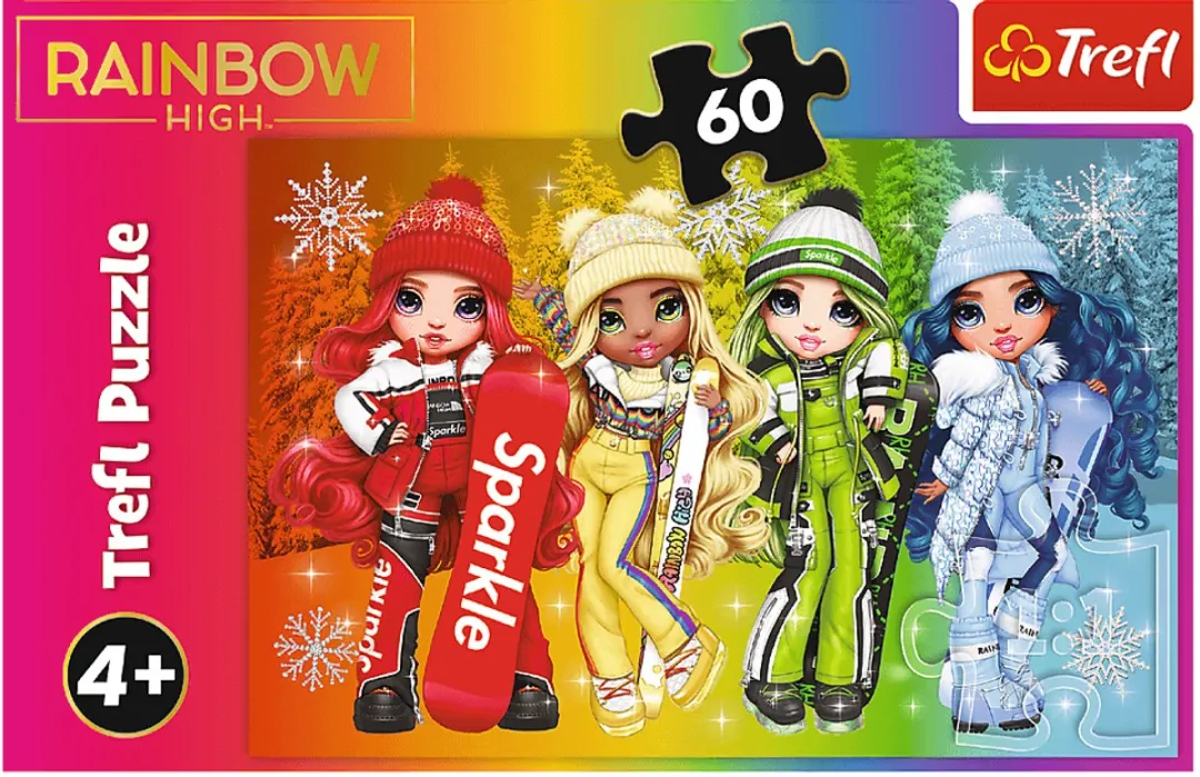 Trefl Rainbow High Puzzel Radosne Lalki - 60 Stukken - Wielkleurig