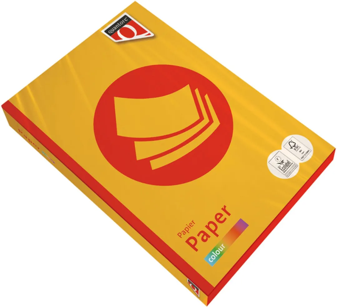 Quantore Kopieerpapier A4 120gr Diepgeel 250 Vel