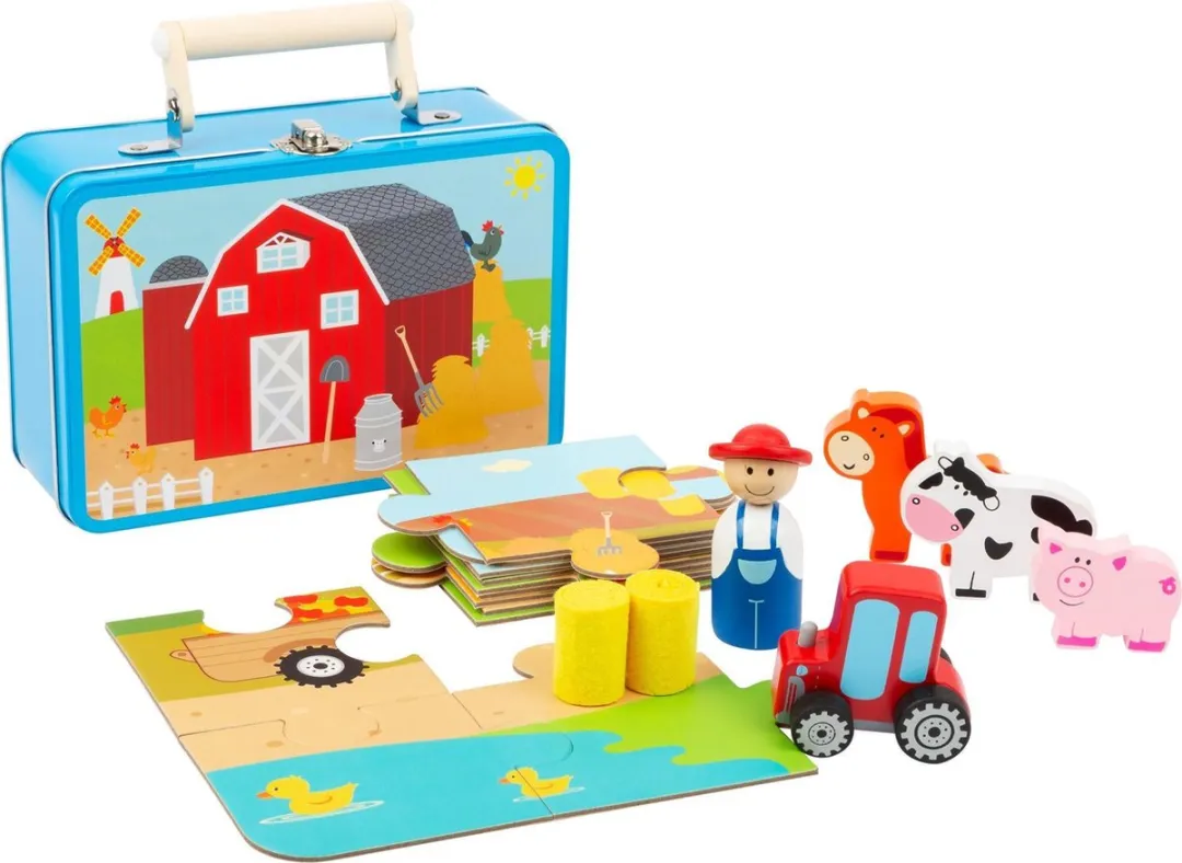 Small Foot Speelset Farm Junior 14-delig - Multicolor