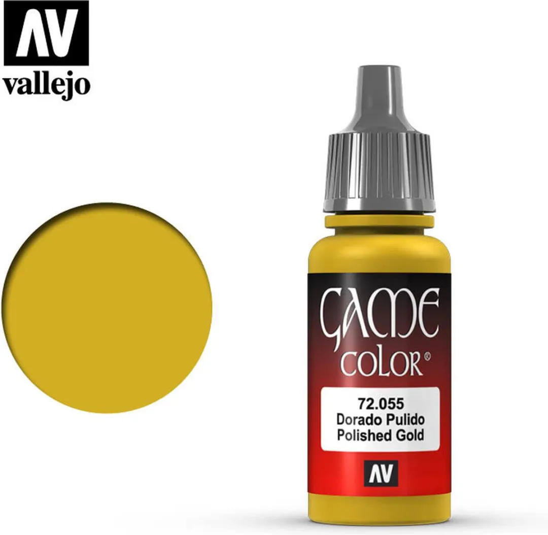 Vallejo Game Color Polished Gold Acrylverf 18ml