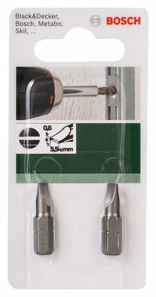 Bosch Schroefbit HEX S 0,8x5,5 25mm