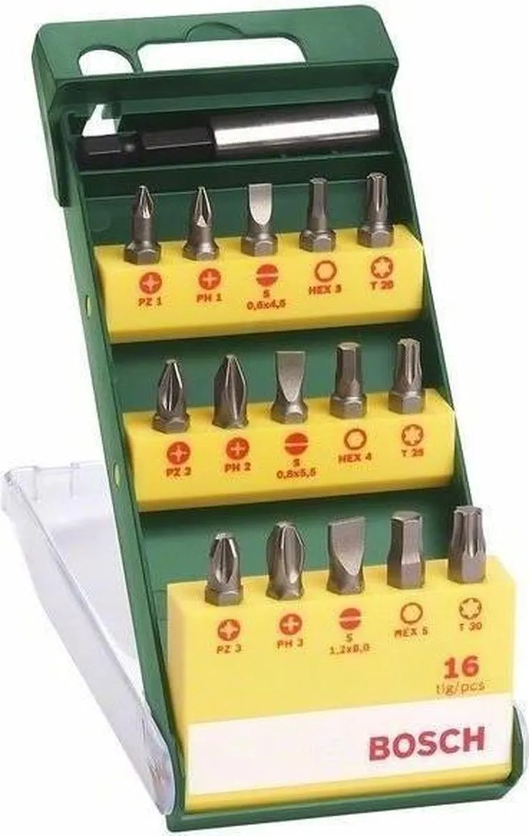 Bosch 15-delig Bitset Metaal