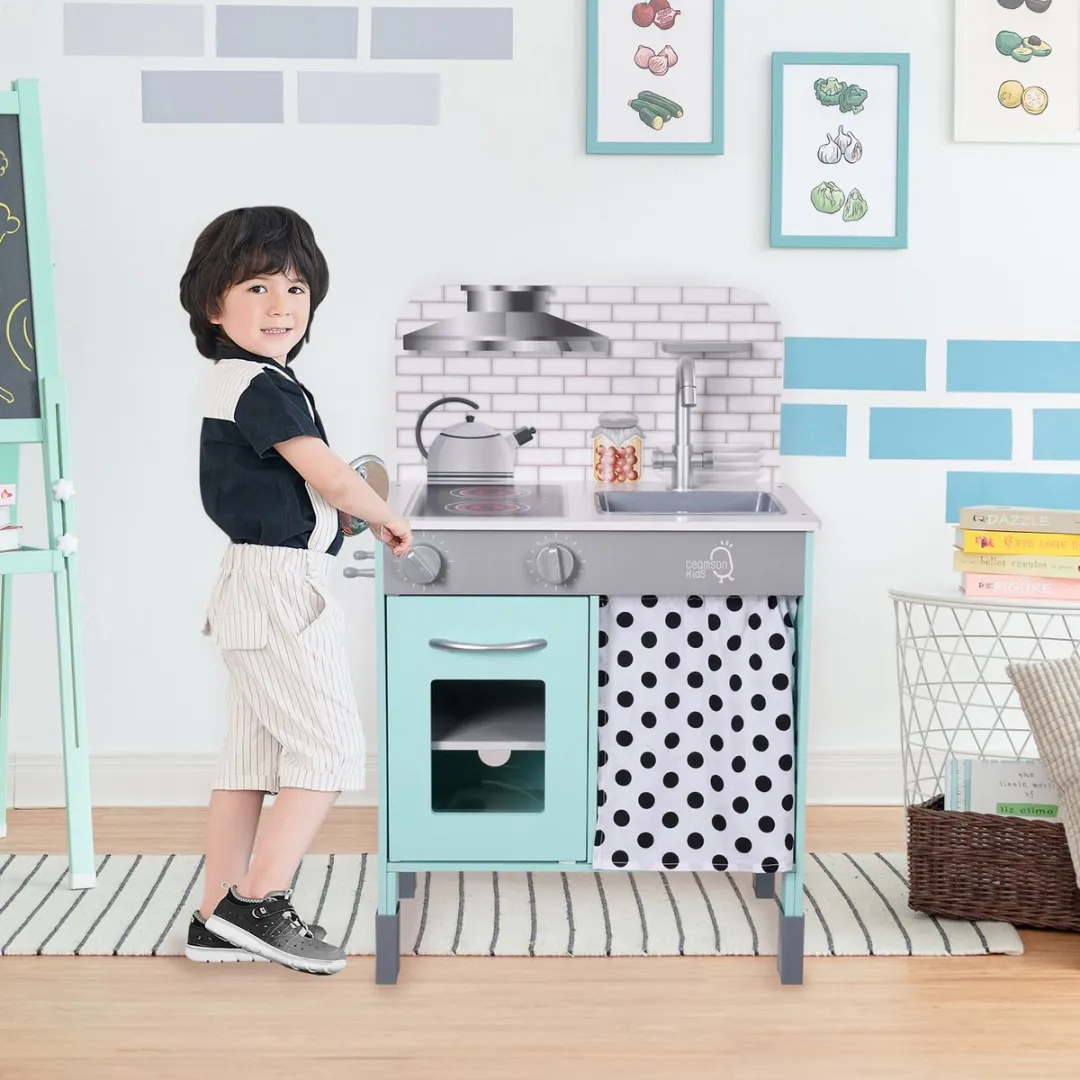 Teamson Kids Modern Houten Speelkeuken Mintgroen