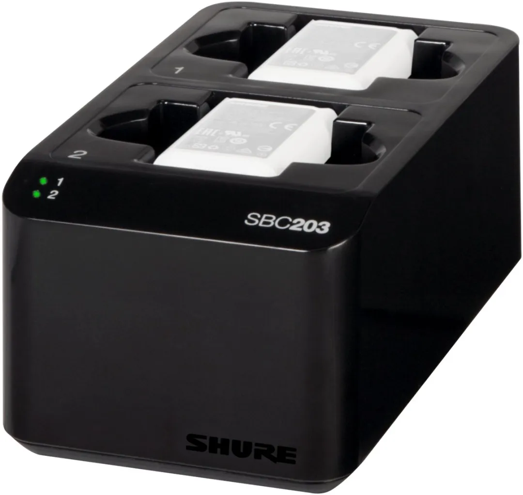 Shure SBC203-E Accessoire voor draadloze systemen - 2x batterijen