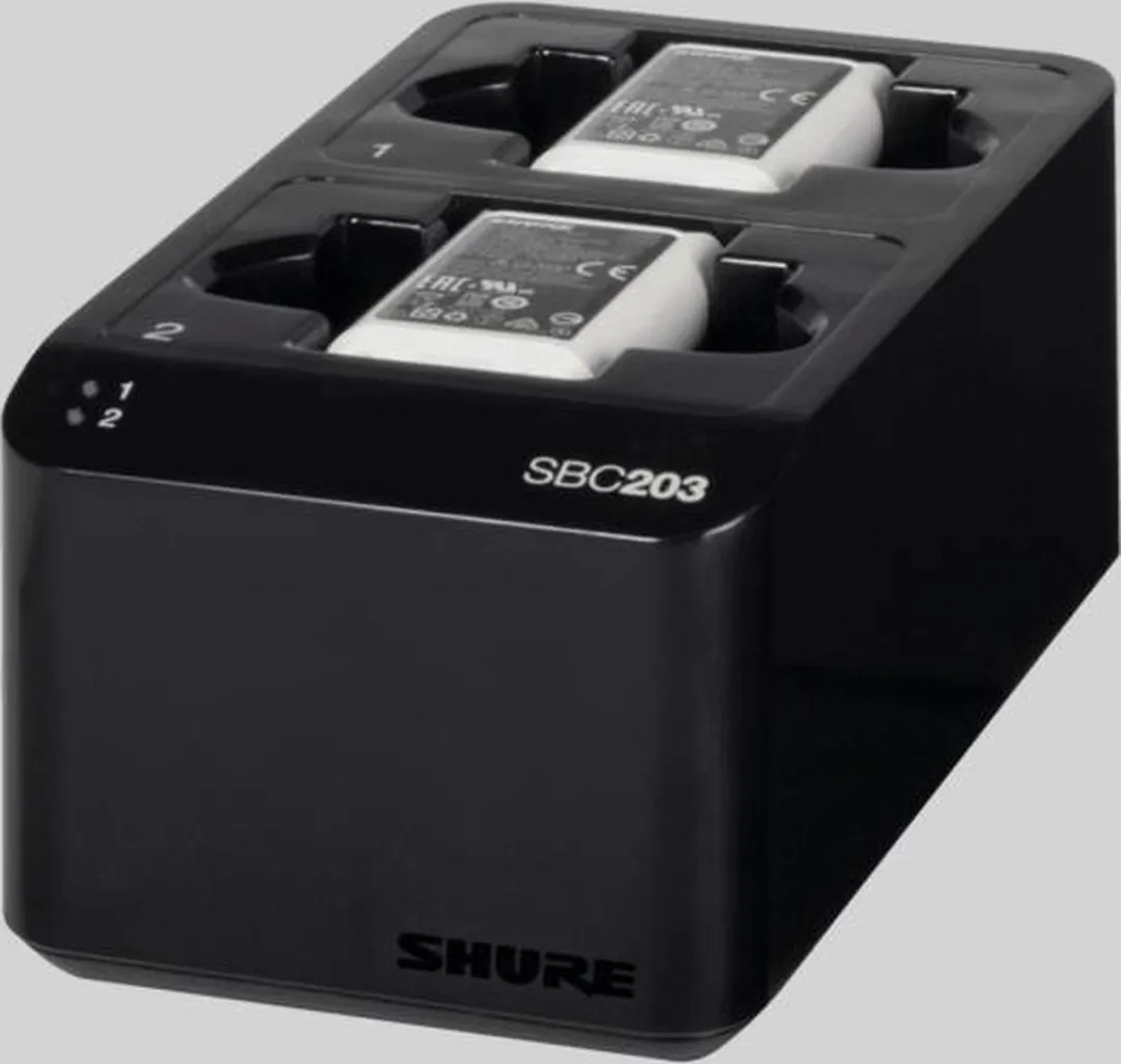 Shure SBC203-E Accessoire voor draadloze systemen - 2x batterijen
