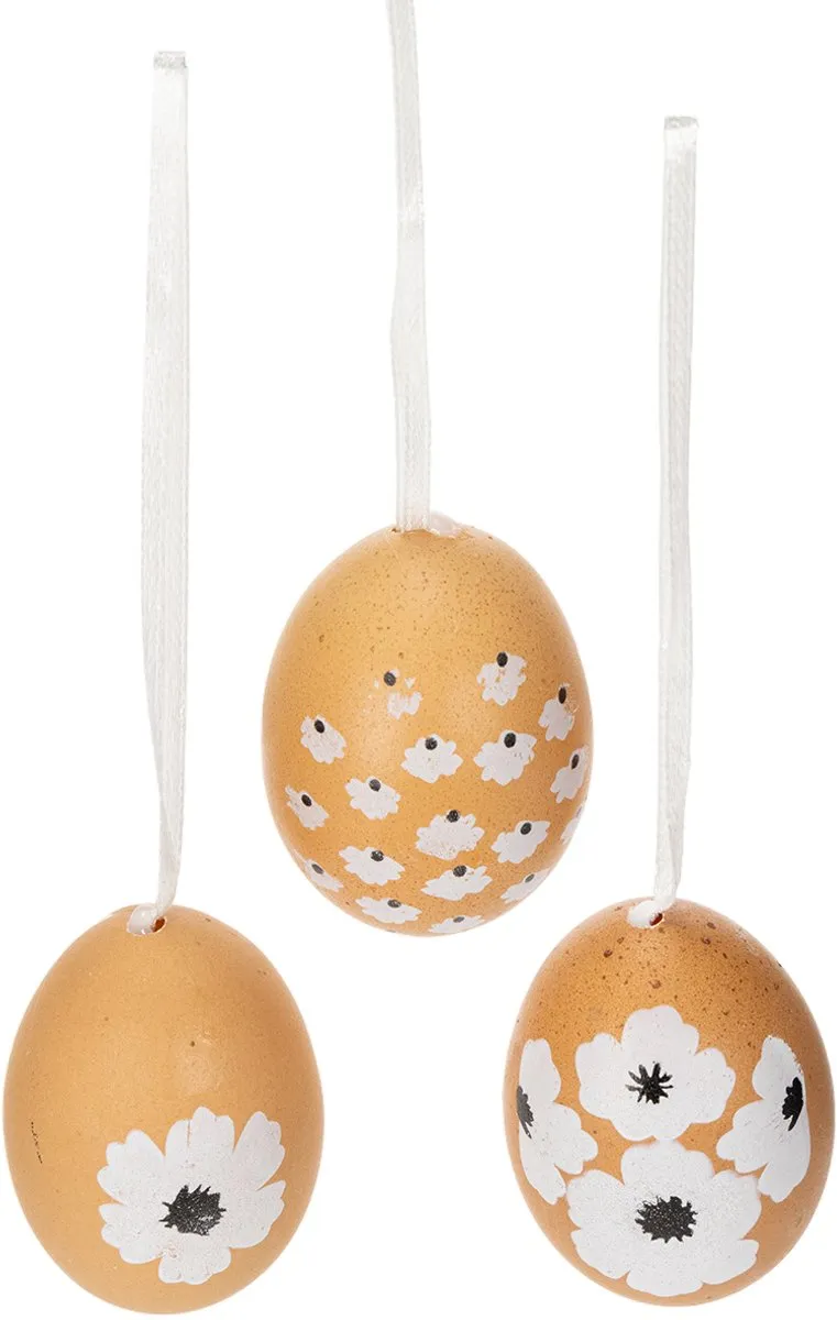 Hangende paasei-decoratie, lente, Pasen, echte kippeneieren, natuurlij