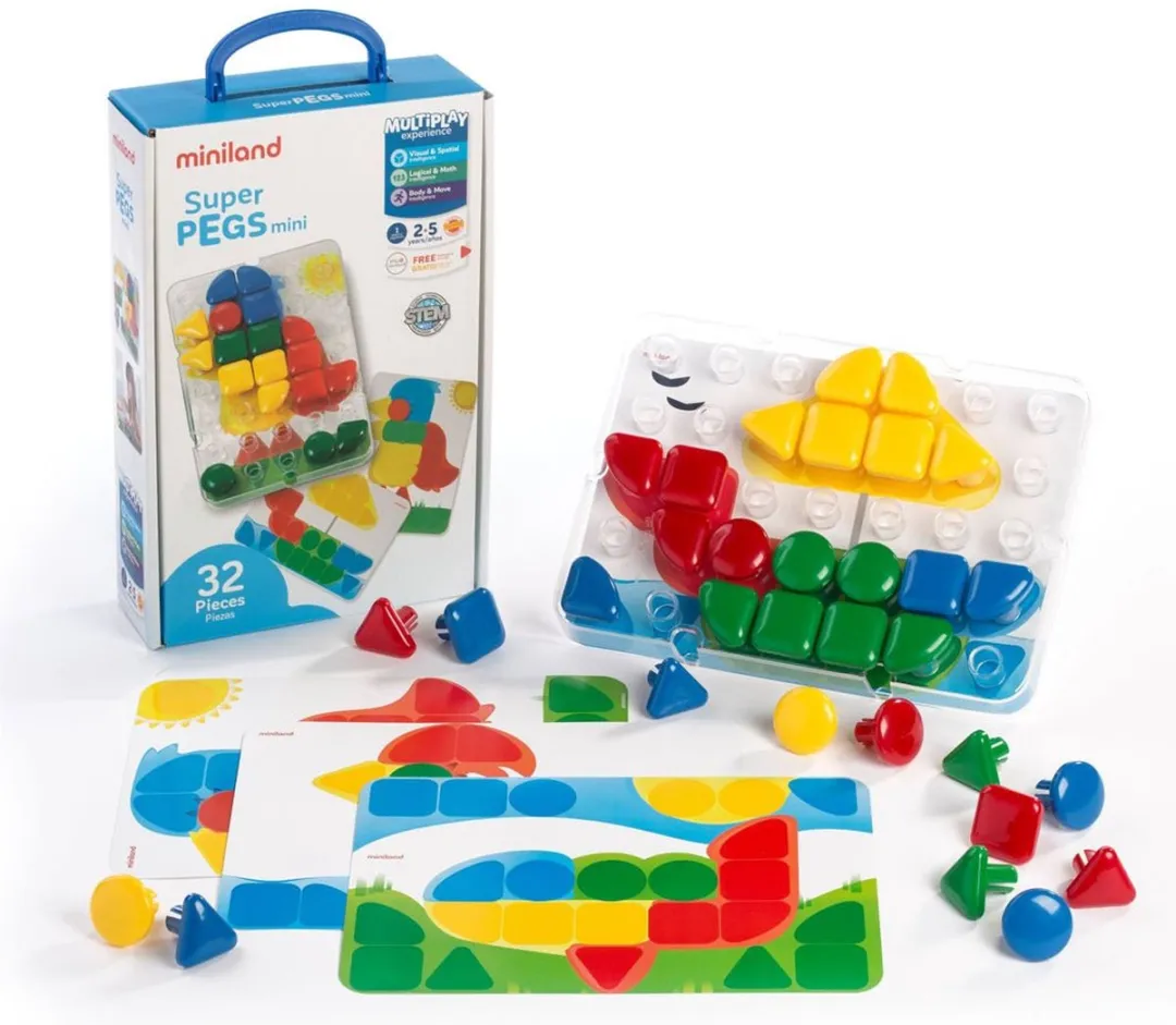 Miniland Mozaïekspel Nagels Multicolor