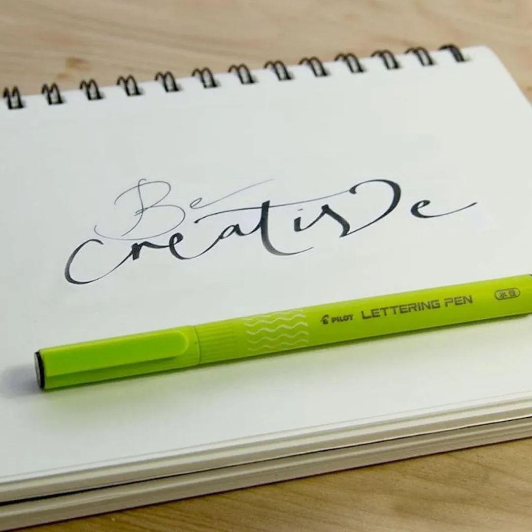 Pilot Zwarte Lettering Kalligrafiepen 3.0mm Large - Zwart