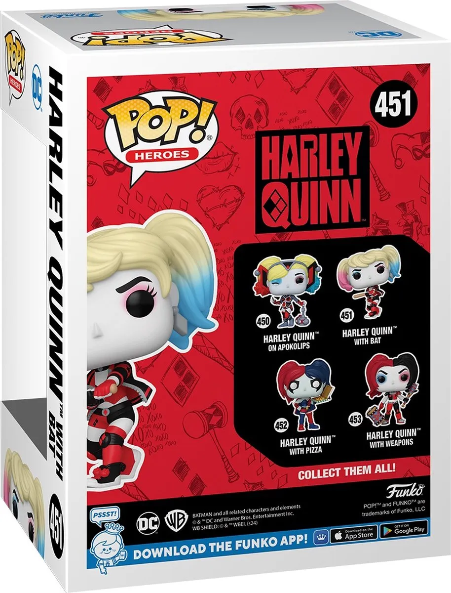 Funko Harley Quinn met Bat vinyl figuur 65614
