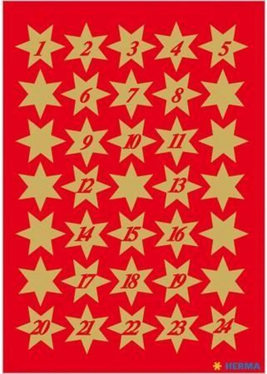 Herma Sterren Decoratie Stickers Goud - 102 Stuks