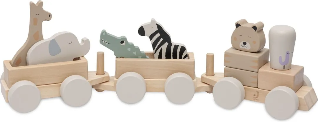 Jollein Jungle Jambo Houten Speelgoedtrein