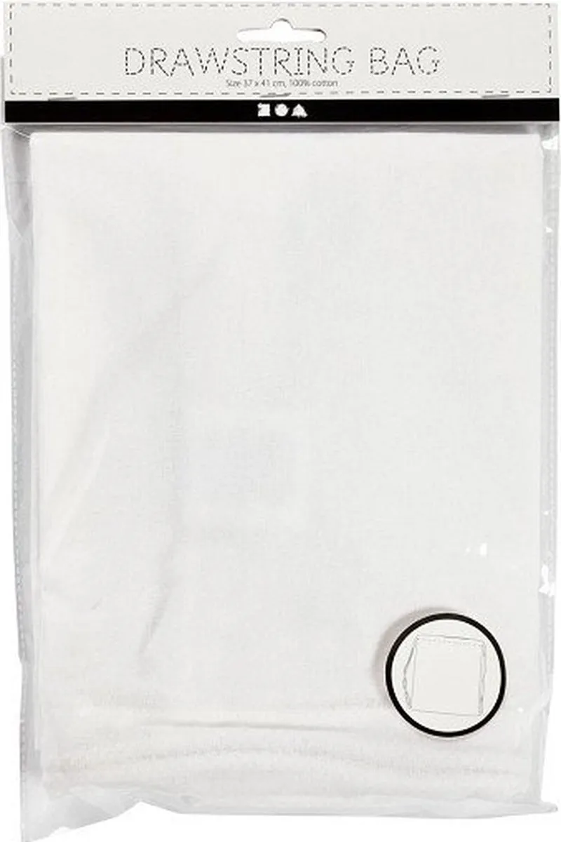 Creativ Company Katoenen Rugzak 37x41cm - Wit