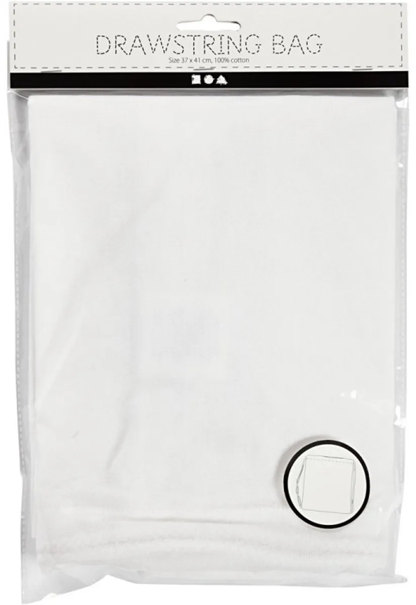 Creativ Company Katoenen Rugzak 37x41cm - Wit
