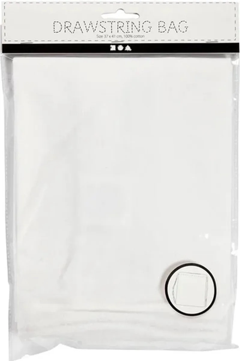 Creativ Company Katoenen Rugzak 37x41cm - Wit