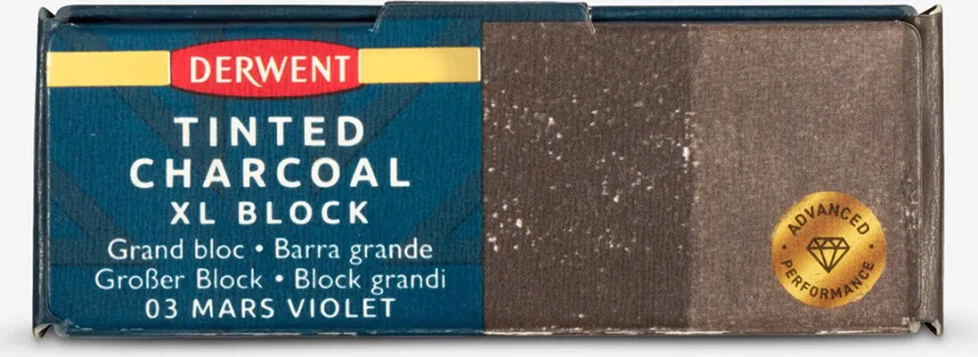 Derwent XL Tinted Charcoal Block Mars Violet