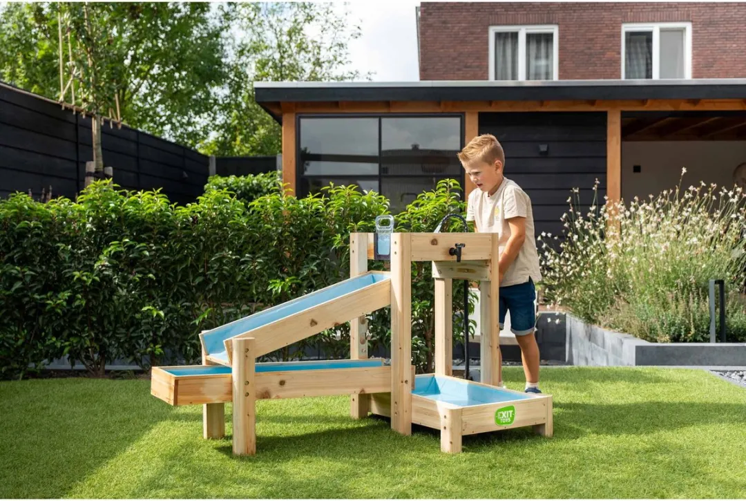 EXIT AquaFlow Waterbaan 200 - 4 Delen - Naturel/Blauw