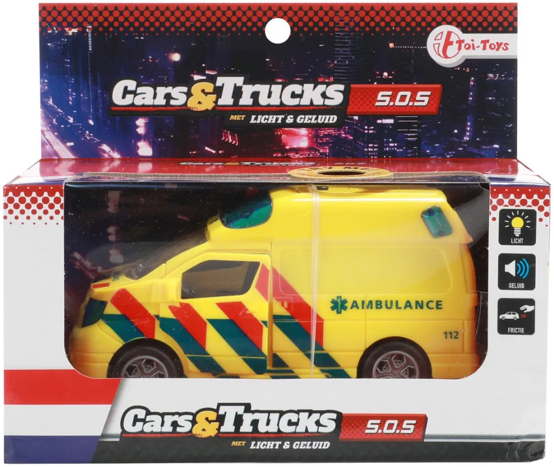 Toi-Toys Cars & Trucks Frictie Ambulance 23743A