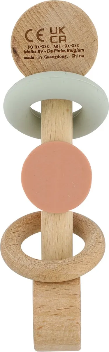 Trixie Houten Rollende Rammelaar Mrs. Cat - Roze