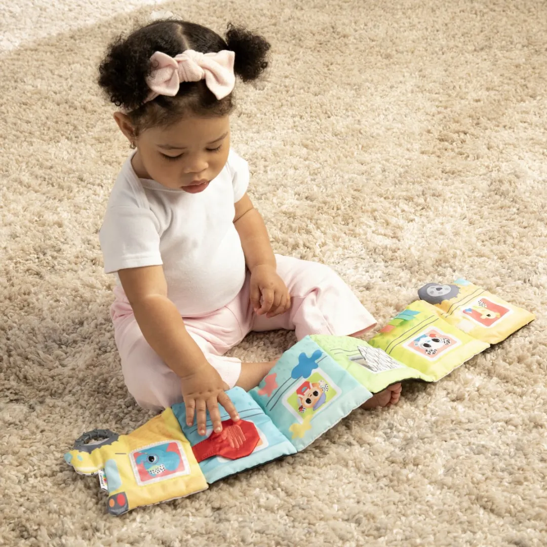 Lamaze Accordeon Bus Babyboekje - Multikleur