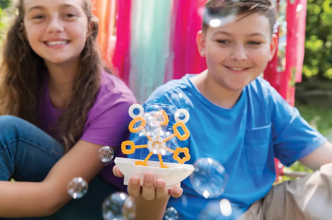 4M KidzRobotix Robot Bellenblazer 5603423 - Geel/Blauw