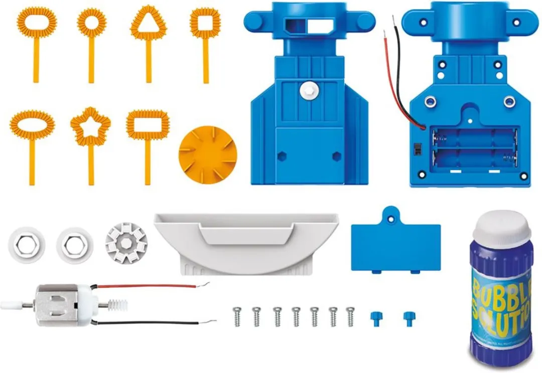 4M KidzRobotix Robot Bellenblazer 5603423 - Geel/Blauw
