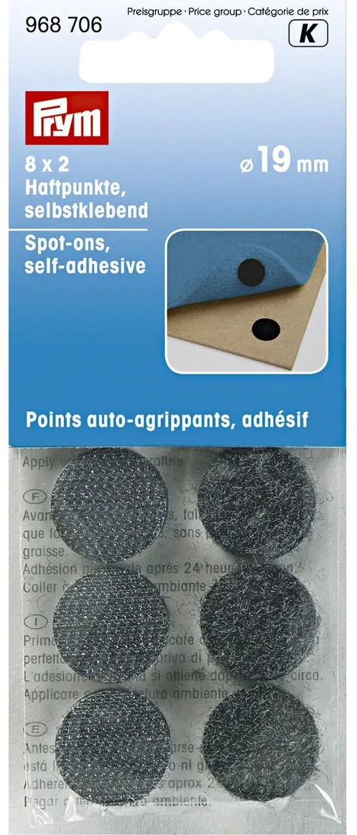 Prym Klittenbandpunten Zelfklevend