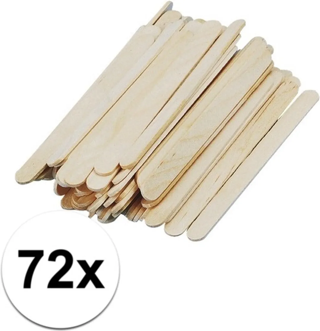 Rayher IJsLollie Stokjes 72 Stuks - Beige