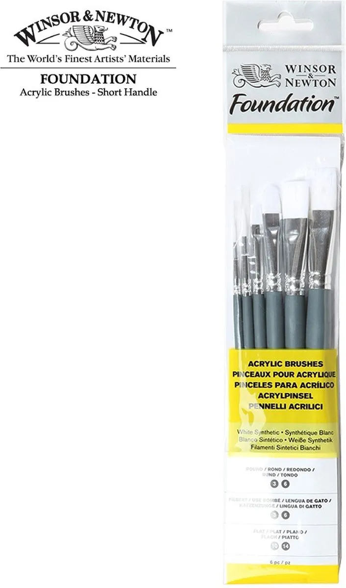 Winsor & Newton Foundation Acrylverf Penselen