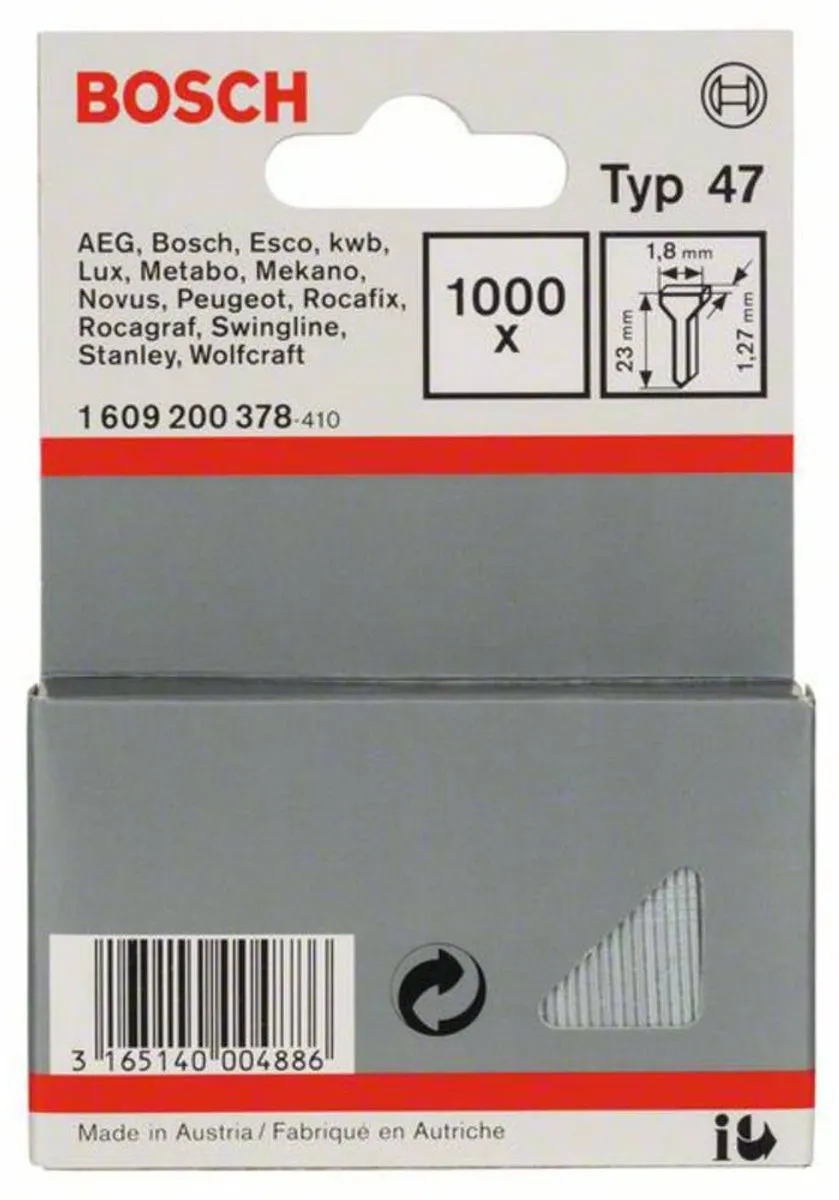 Bosch Nagel Type 47 1,8x1,27x23mm - 1000 Stuks