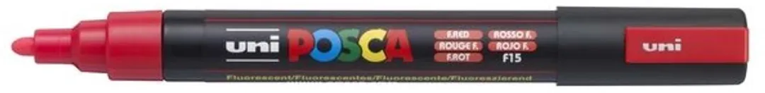 Posca PC-5M Markeerstift - Rood - 6 Stuks